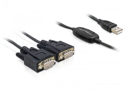 Delock USB Cable a - 2X D-SUB9 M/M 1.40M — image 1