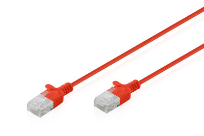 CAT.6 U-UTP Slim Network Cable, 3M, Red — image 1