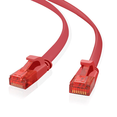 Helos Ultra Slim Network Cable U/UTP CAT.6 Red 15,0M — image 1