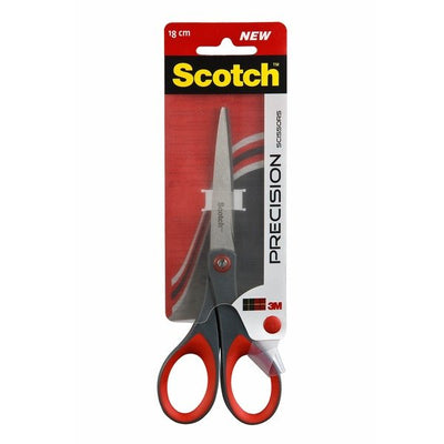 Scissors Scotch SCPR18 Office Corte Recto Grey Red — image 1