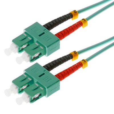 Helos Lwl Network Cable Sc/Sc Duplex 50/125?M OM3 Aqua 2,0M — image 1