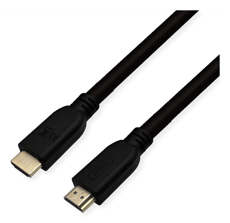 Roline Rm 8K HDMI Ultra HD Cable With Ethernet, St St, Black 3M