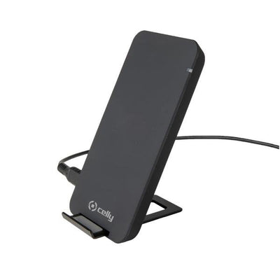 Celly Charger Wireless Output 10W With Stand Black — image 1