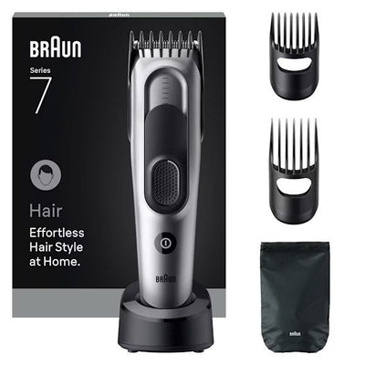 Braun Hair Clipper Series 7 Hair Clipper HC7590, Silver/Black 4987176251060 — image 1