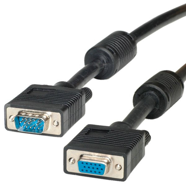 Roline VGA-cable HD15 St - Bu With Ferritkern 2M