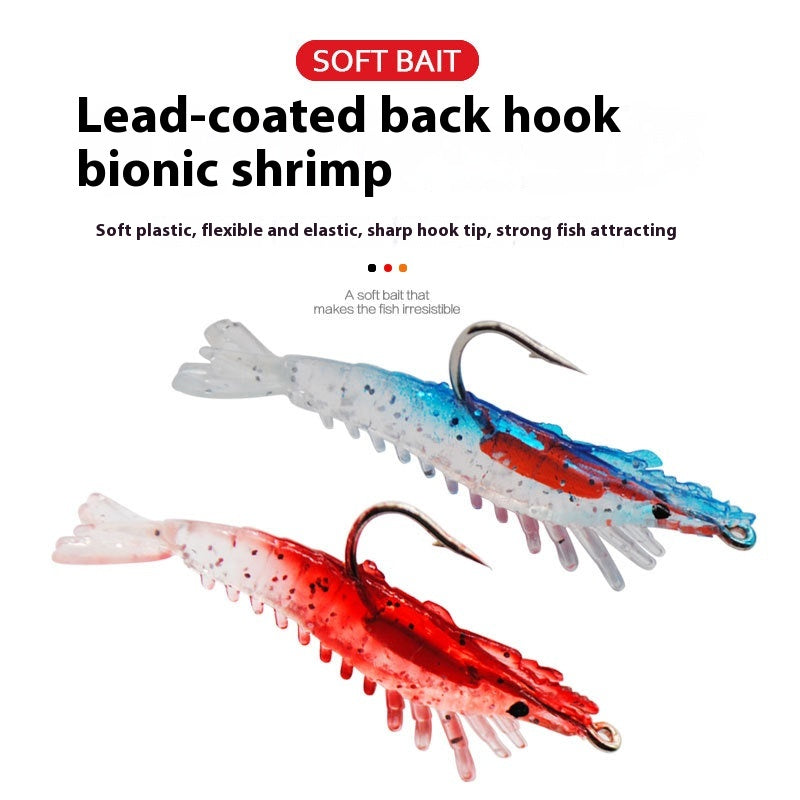 Lure Pack Of Lead Soft Shrimp Lure