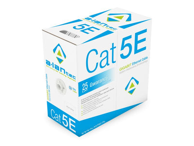 Alantec KIU5LINKA305 Network Cable 305M CAT.5E U/UTP (UTP) White — image 1