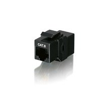 Equip Adapter Kit 8 Units RJ45 Categoria 6 H/H Keystone Panel Black — image 1