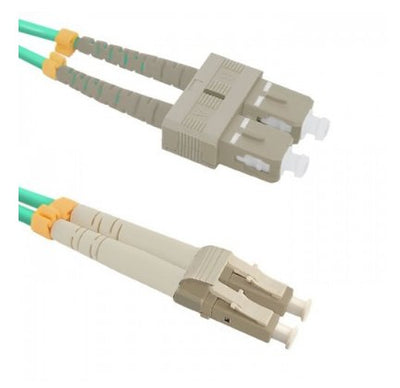 Qoltec 54348 Cable Fibre Optic Lc Upc - Sc Upc Multimode 50 125 OM4 Duplex 1M — image 1