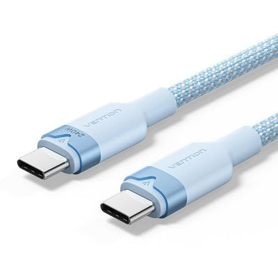 Vention USB Cable 2.0 Type-c 5A Trish USB Type-c Male USB Type-c Male Up To 240W 480Mbps 2M Blue — image 1