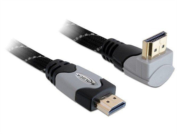 Delock HDMI Cable a Male HDMI a Male Angular 4K 1M