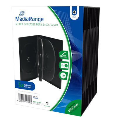 Mediarange BOX35-6 Case For Drives Ópticos Case Dvd 6 Drives Black — image 1