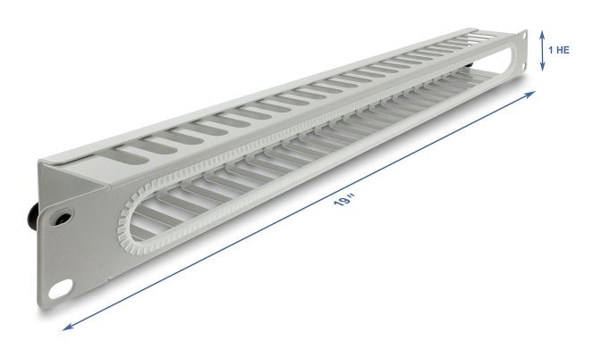 Delock 19? 1 He Organiser Cables Rangierpanel With Opening And Protector Bordes Grey