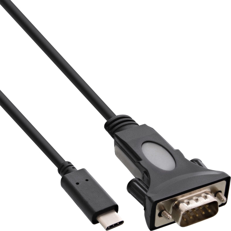 Inline Adapter USB Type-c a Serie, USB Cm a DB9M + Adapter 1,8M