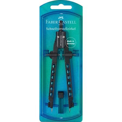 Faber Castell Compás Ajuste Fast Factory C/Spare Part Blue Perla — image 1