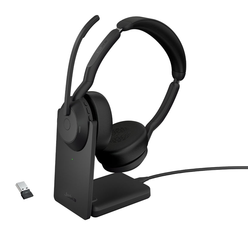 Jabra EVOLVE2 55 Uc Stereo Headphones Wireless Bluetooth Black