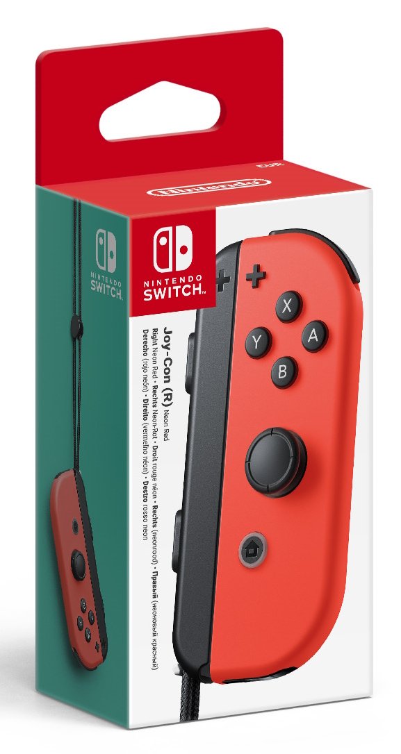 Nintendo Joy- With (r) (neon-rojo) 10019748