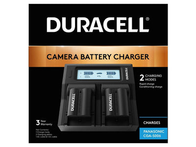 Duracell LED Dual Dslr Battery Charger For Panasonic CGA-S006 DRP6116 — image 1