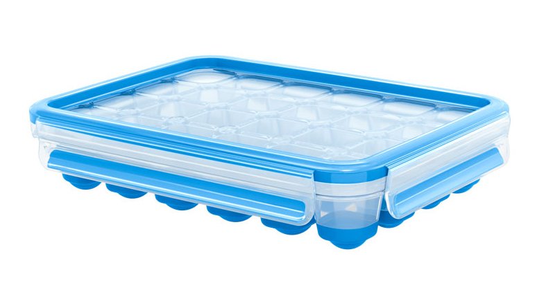 Emsa Lunch Box Cubitos Hielo Clip & Close Blue Round