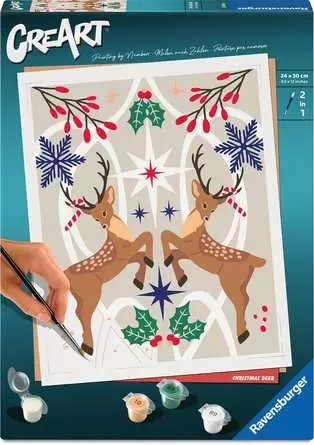 Ravensburger Creart - Ciervo Christmas Pintura 25895