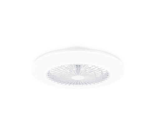 Fan Ceiling LED 3 Cct, Motor DC 25W + LED 60W, Model Amigo, White With Difusor Efecto Estrellado, Ø57,5CM — image 1