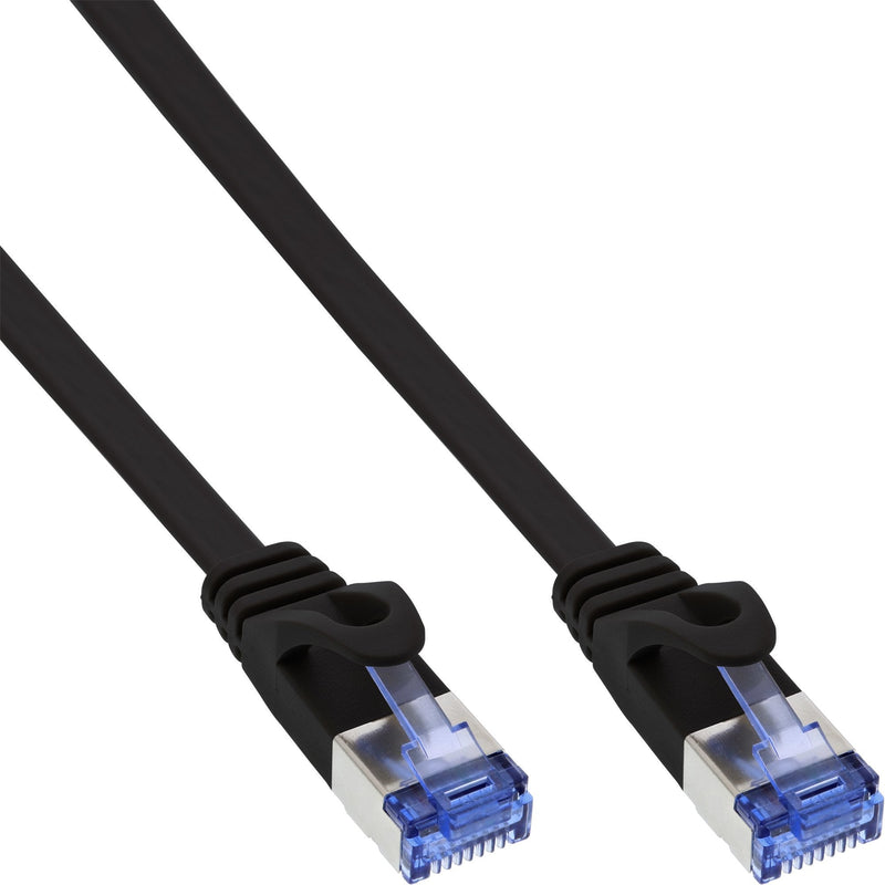 Inline® Flat Patch Cable U/FTP, CAT.6A, Black 5M