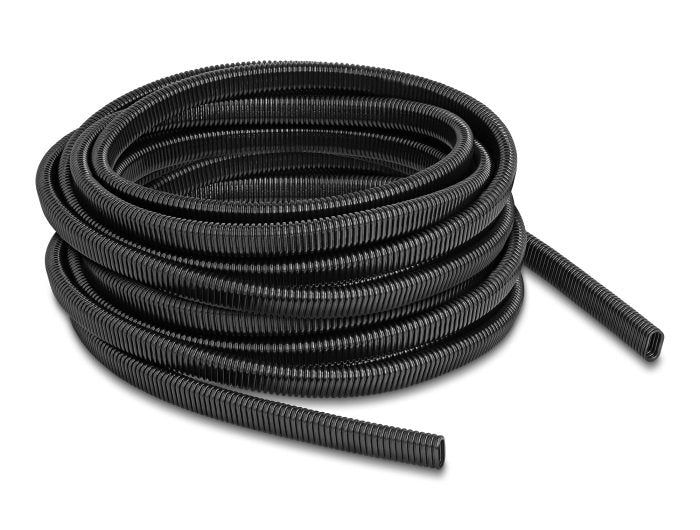 Delock 60620 Conducto Protection Cables Plastic Forma Ovalada Flexible 13,6 X 6,3MM - Length 10M Black