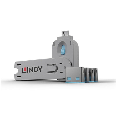 Lindy 40452 Bloqueador Port Bloqueador Port + Clave USB Type a Blue Acrilonitrilo Butadieno Estireno (abs) 5 P — image 1