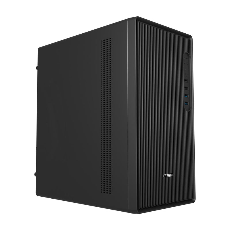Fsp PC Case S120-B M-atx Mid Tower, USB 2.0X1, USB 2.0X2, 0.5MM Spcc