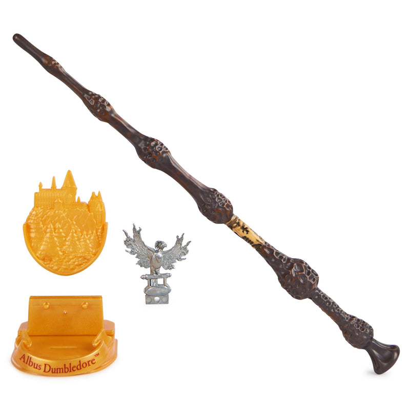 Spin Master Wizarding World Harry Potter - Auténtico Set Of Rol With Varita Albus Dumbledore With Stand Hogwar