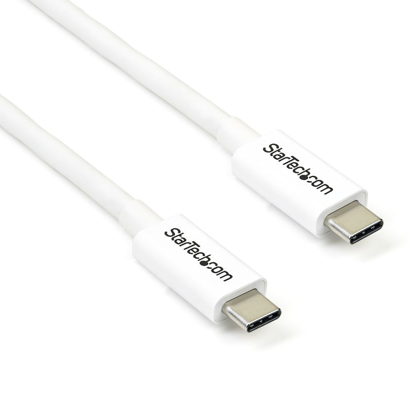 Cable 2M Thunderbolt 3 USB-C Cabl White Compatible DisplayPort