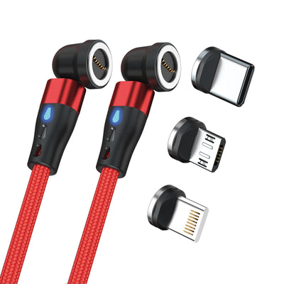 Realpower Magentic CABLE,1M,2X Magnetic Red With Adaptern — image 1