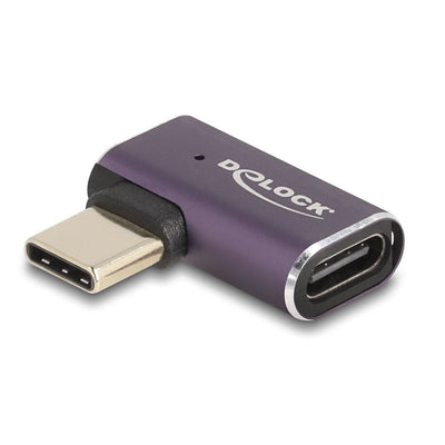 Delock 60287 USB Adapter 40Gbps USB Type-c™ PD 3.1 240W Male a Port Female Sesgado Hacia Izquierda And Hacia D — image 1
