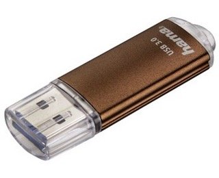 Hama Laeta Memory USB Flash Drive USB 3.0 With Cover - 64GB Capacity - 70MB/S Transferencia - Body Metallic -  — image 1