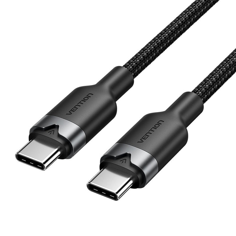Vention USB Cable 2.0 Type-c 3A Trdbh USB Type-c Male USB Type-c Male Up To 60W 480Mbps 2M Black