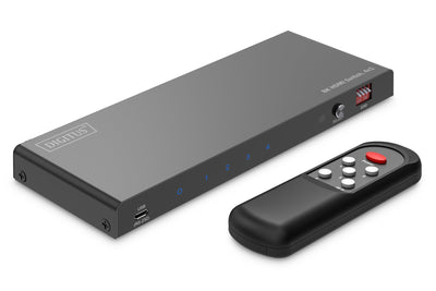 Digitus Switch HDMI 8K, 4X1 Black With Remote Control DS-55335 — image 1