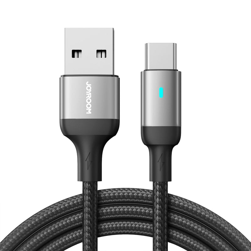 Joyroom USB - Type-c Data Cable 3A, 1.2M, Black (S-UC027A10)