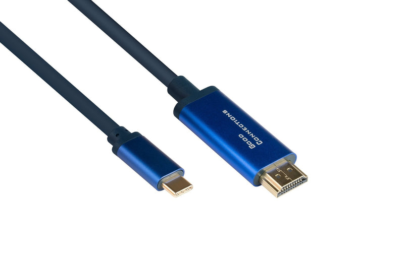 Cable Alcasa 4520-CSF015B Adapter Vídeo 1,5M USB Type-c HDMI Type a Standard Blue