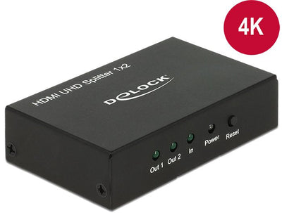 Delock Divisor HDMI UHD 1 X Input HDMI 2 X Output HDMI 4K — image 1