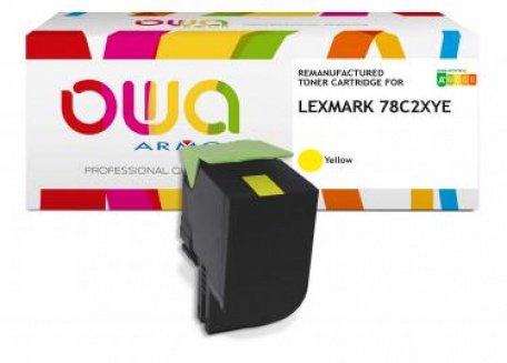 Owa Toner Compatible Lexmark 78C2XY0 Yellow (5.000 S.)