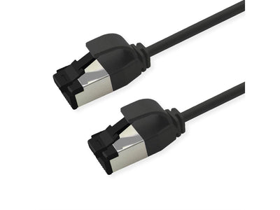 Roline S FTP Network Cable KAT.8.1, Slim, PoE, Black 1,5M — image 1