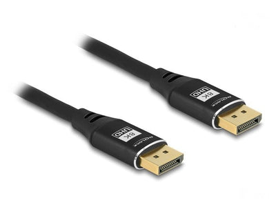 Delock 80622 Cable DisplayPort 8K 60 HZ 3M Black Metal — image 1