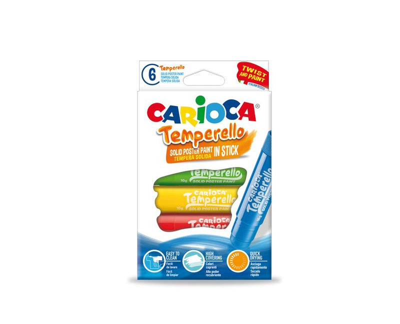 Carioca Témpera Sólida Temperello Colours - Box Of 6