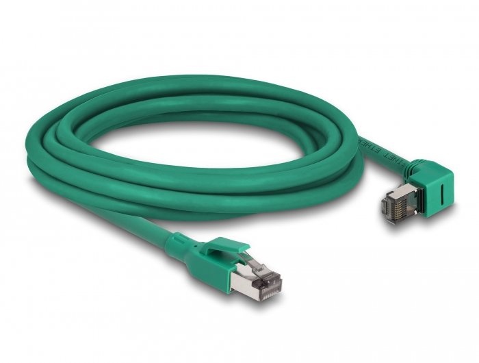 Delock RJ45 Network Cable Profinet Sf UTP 90° Angulado 3M Green
