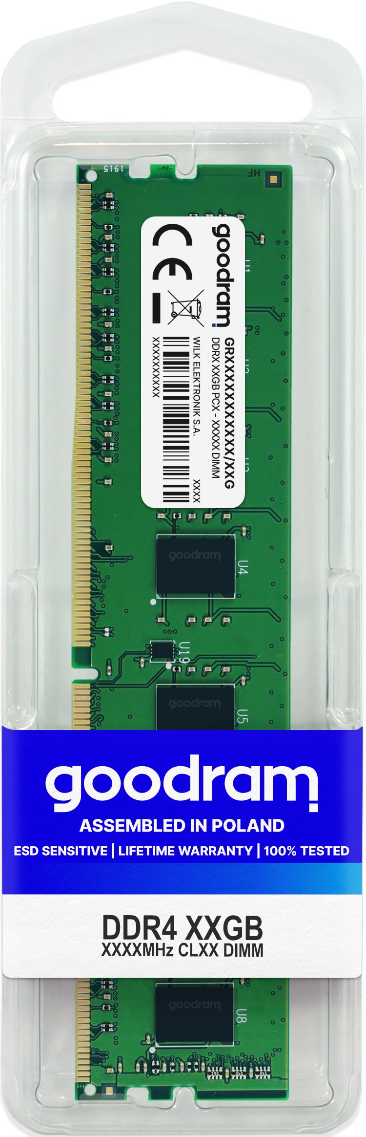Goodram RAM GR3200D464L22S / 8GB DDR4 3200MHZ CL22