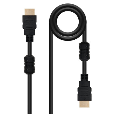 Nanocable HDMI Cable V1.4 With Ferrita Male a HDMI V1.4 With Ferrita Male 1.80M - High Speed - Black — image 1