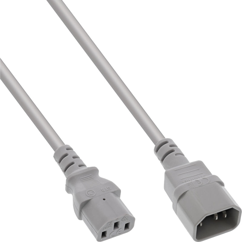 Inline Cable IEC C13 a C14 Grey 1,8M