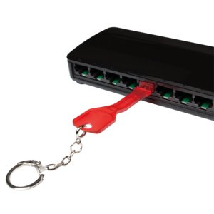 Logilink Bloqueador Ports RJ45 Set 10 Pieces Red + Key
