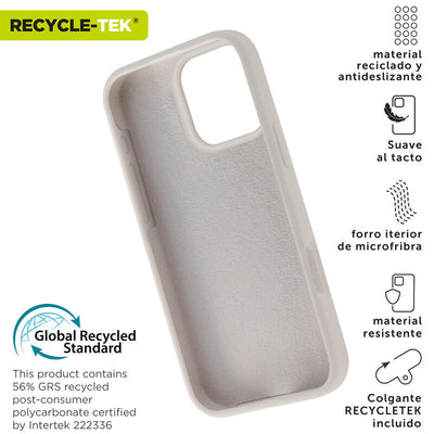 Muvit Case Recycletek Liquid Silicone Apple Iphone 16 Pro Max. Nude — image 1