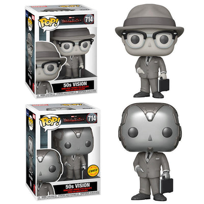 Funko Pop Marvel Wandavision Vision 50S B&w Chase — image 1